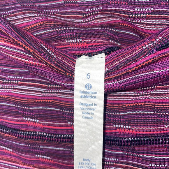 Lululemon Wunder Under Pants Leggings Space Dye Twist Regal Plum Size 6 - Picture 4 of 10